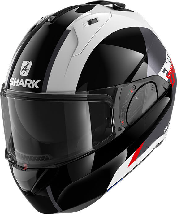 Shark Evo ES Endless White/Black/Red WKR Worldwide Shipping!