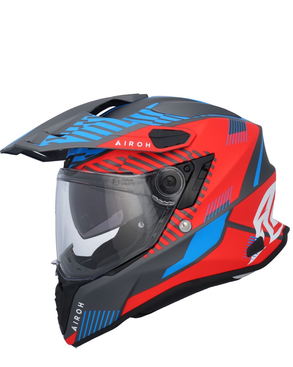 値下げ Airoh コマンダーblue/red XL 箱付き Airoh Commander Boost Red/Blue 351 - Worldwide Shipping!