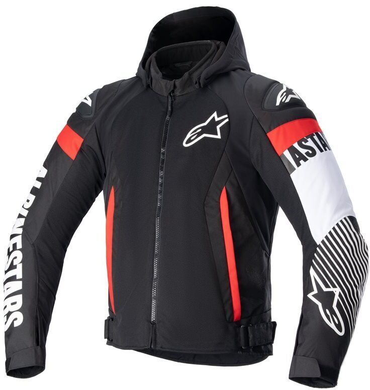 Alpinestars Zaca Air Jacket Black White Red Fluo 1231 - Worldwide