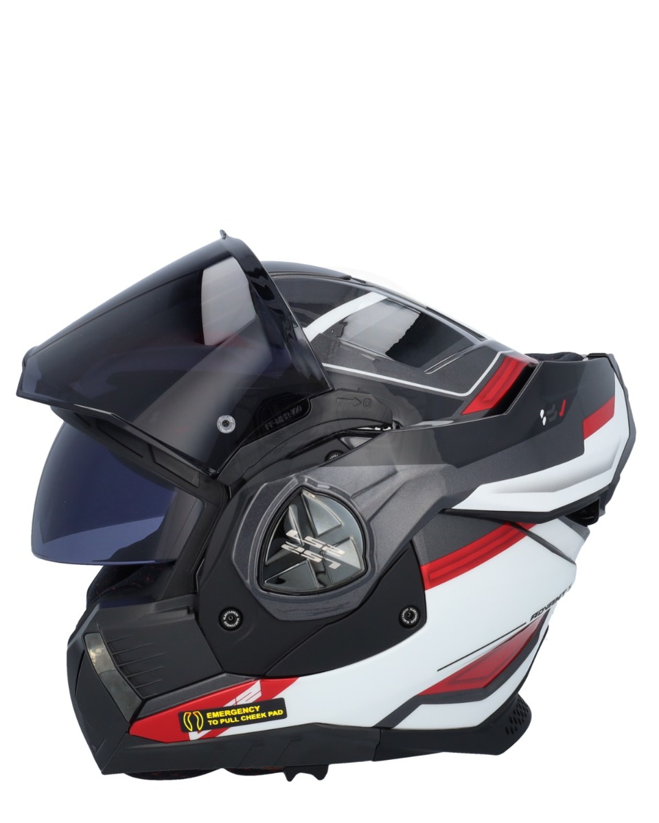 LS2 FF901 Advant X Spectrum Black White Red 06 - Worldwide Shipping!