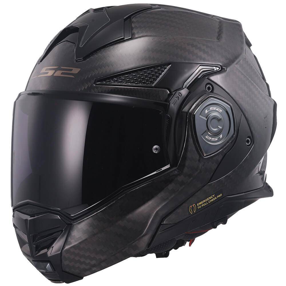 LS2 FF901 Advant X Solid Carbon 06 - Worldwide Shipping!