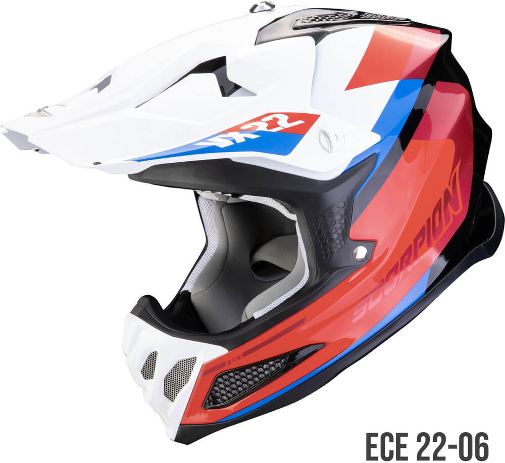 Scorpion VX-22 AIR Beta Black/Red/White - Worldwide Shipping!