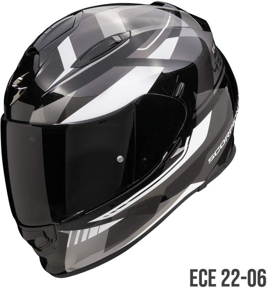 Scorpion EXO-491 Abilis Black/Silver/White - Worldwide Shipping!