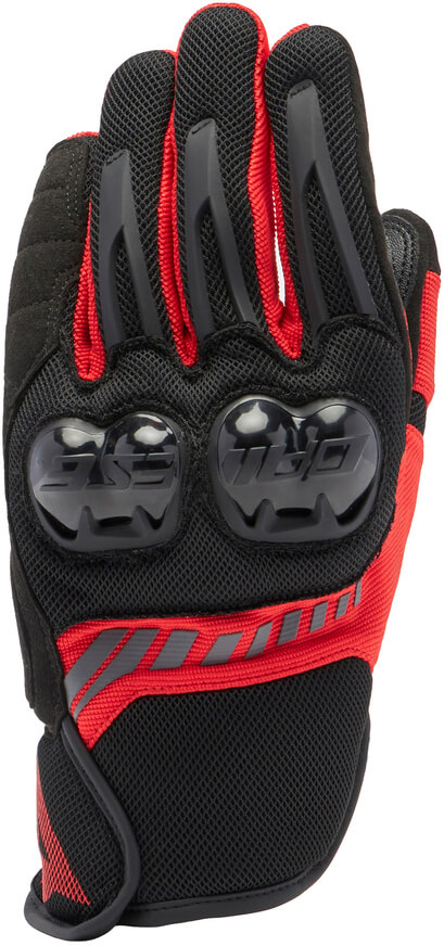 Dainese Mig 3 Air Tex Gloves Black/Red-Lava - Worldwide Shipping!