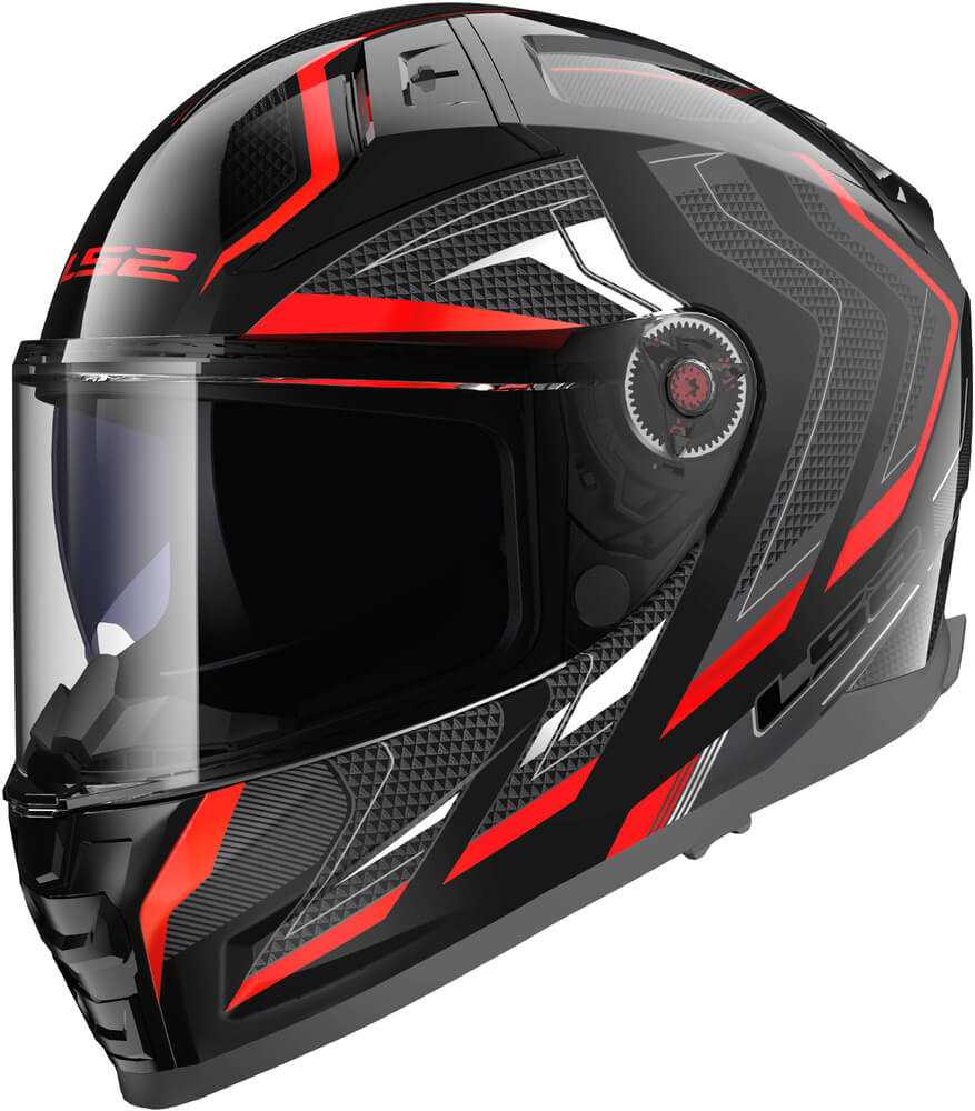 LS2 FF811 vectorⅡ ヘルメット LS2 FF811 Vector II Alizer Black Red - Worldwide Shipping!