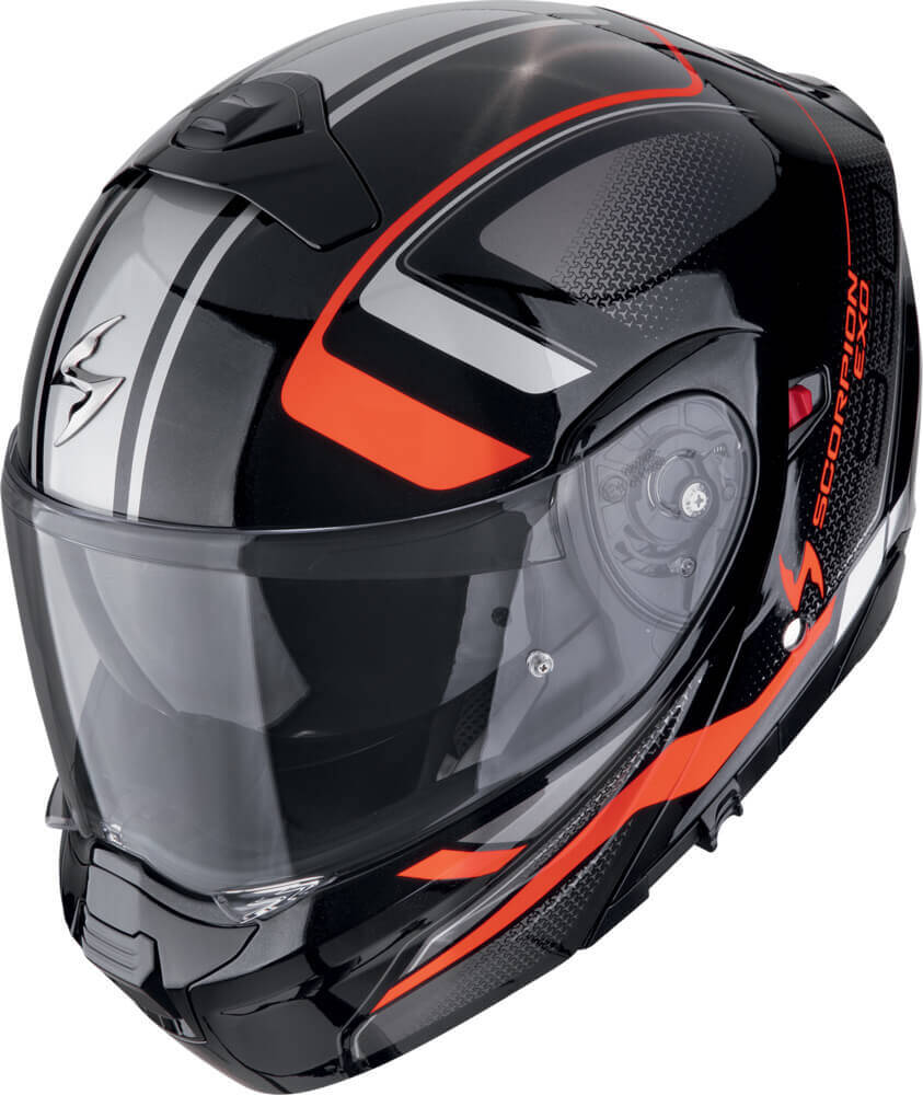 Scorpion EXO-930 EVO Ardens Metallic Black/Red - Worldwide Shipping!