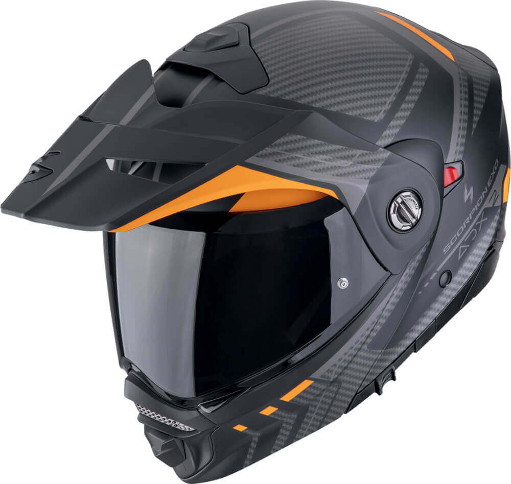 Scorpion ADX-2 Lewis Matt Black/Orange - Worldwide Shipping!