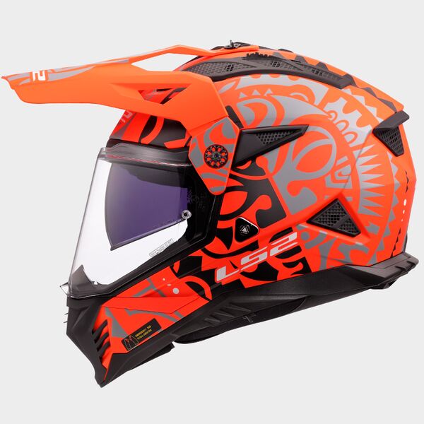 LS2 MX702 Pioneer II Rangi Orange - Worldwide Shipping!
