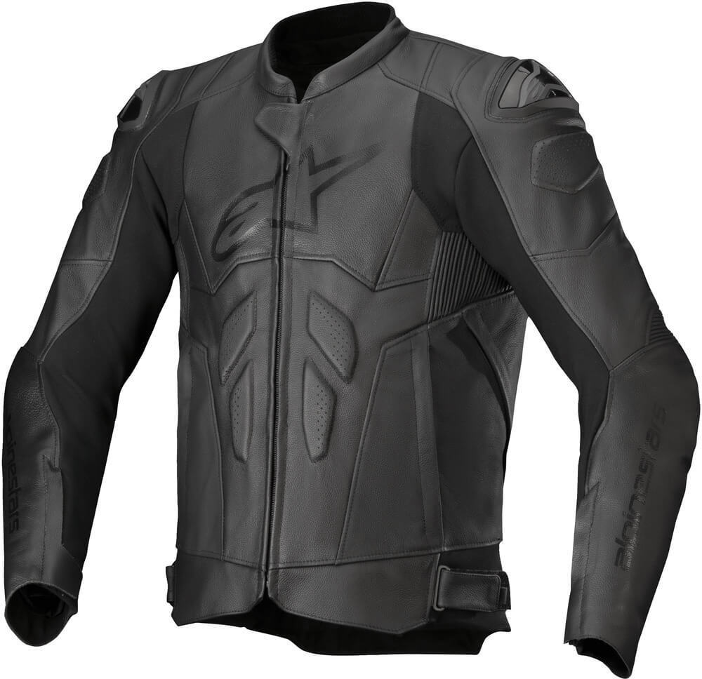 Alpinestars Dusk Leather Jacket Black 10 - Worldwide Shipping!