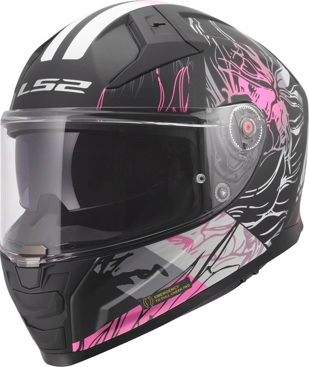 LS2 FF811 Vector II Darflo Black Pink-06 - Worldwide Shipping!