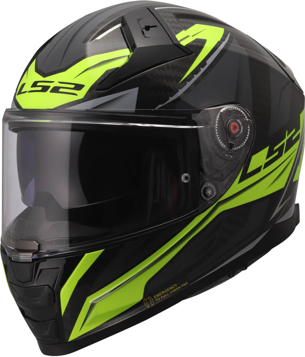LS2 FF811 Vector II C Savage H-V Yellow-06 - Worldwide Shipping!