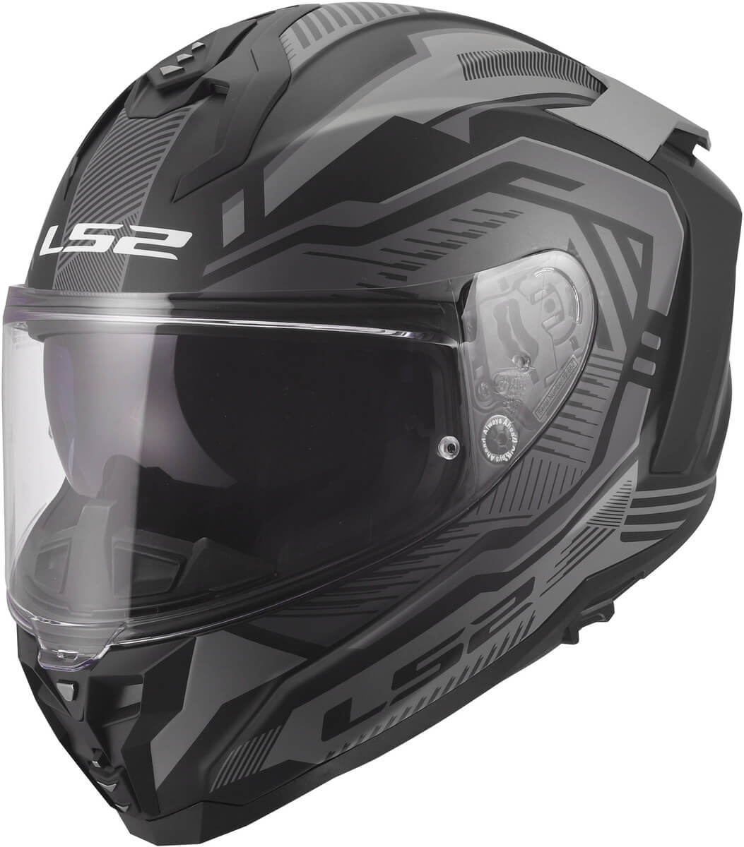 LS2 FF817 Challenger II Dravix Grey - Worldwide Shipping!
