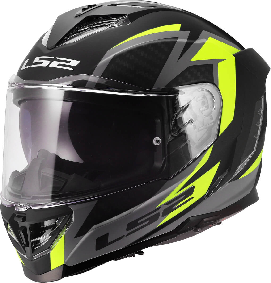 LS2 MC-Hjelm FF818 Storm III Dynamo Svart Hi-Vis Gul 