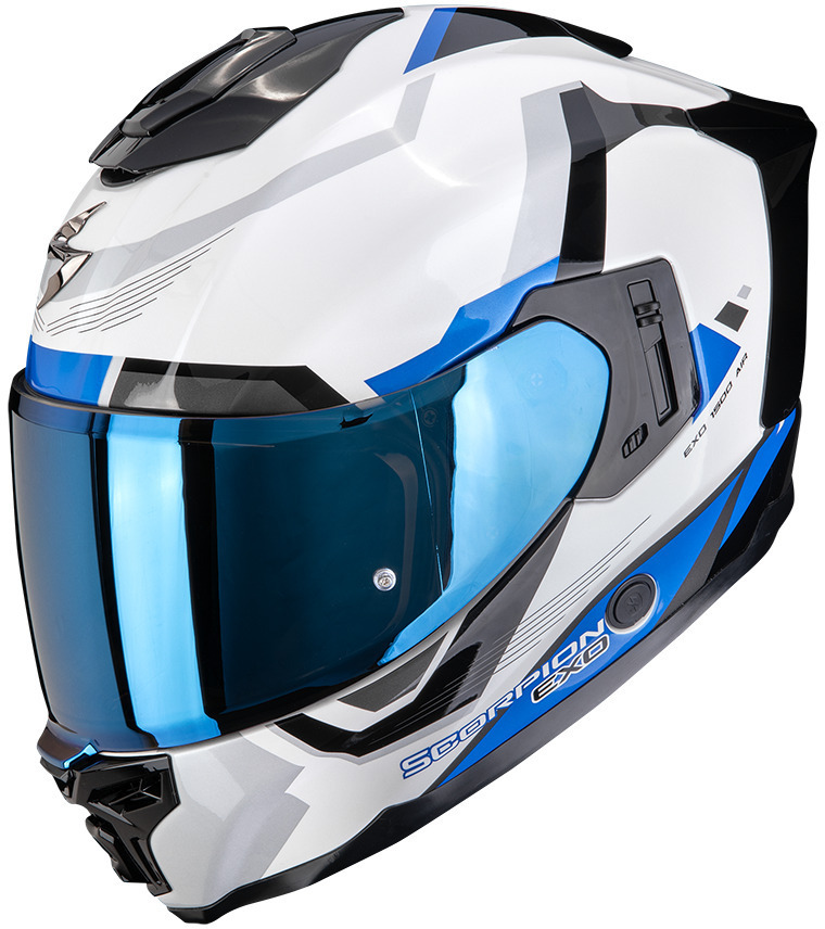 Scorpion EXO-1500 AIR Arena White/Blue - Worldwide Shipping!