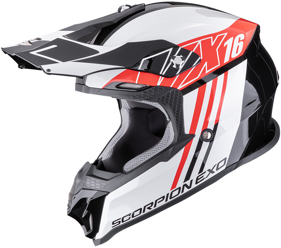 Scorpion VX-16 EVO AIR Lignes Black/Red - Worldwide Shipping!