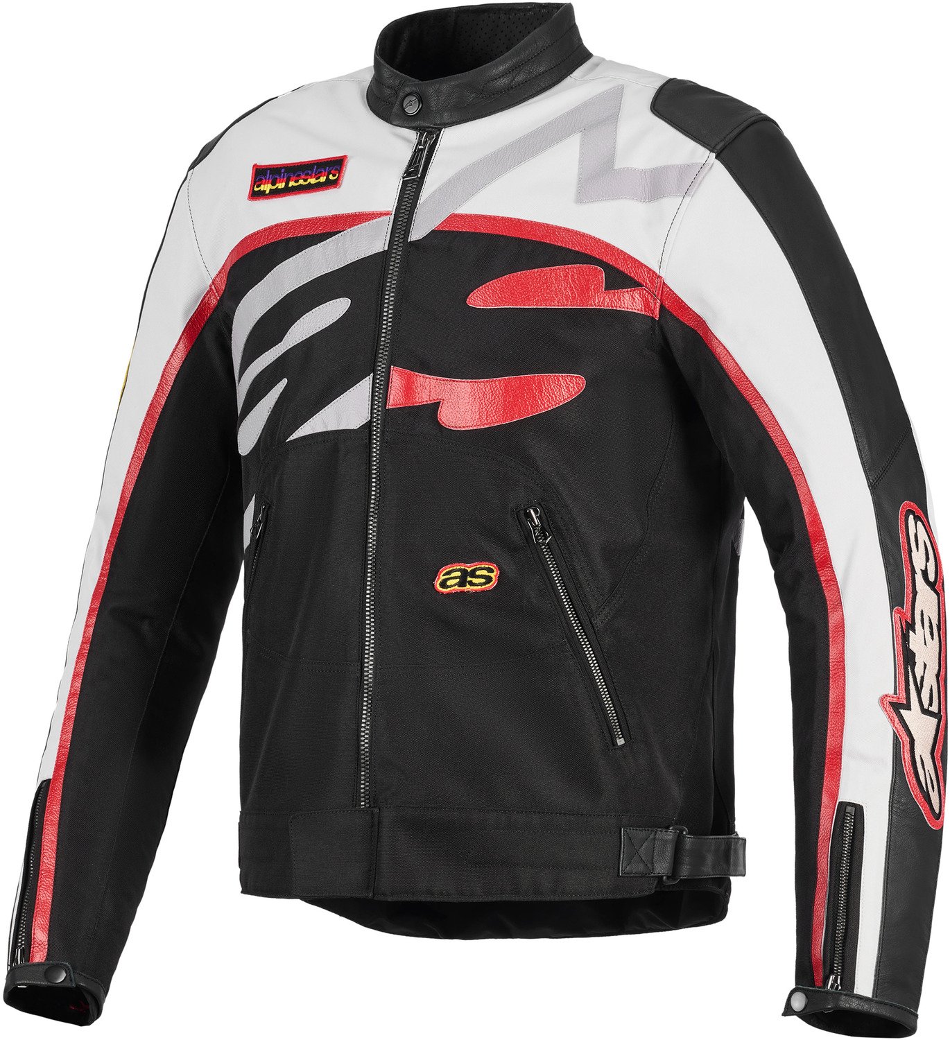 Alpinestars Axton Jacket Black/Off White/Bright Red - Worldwide