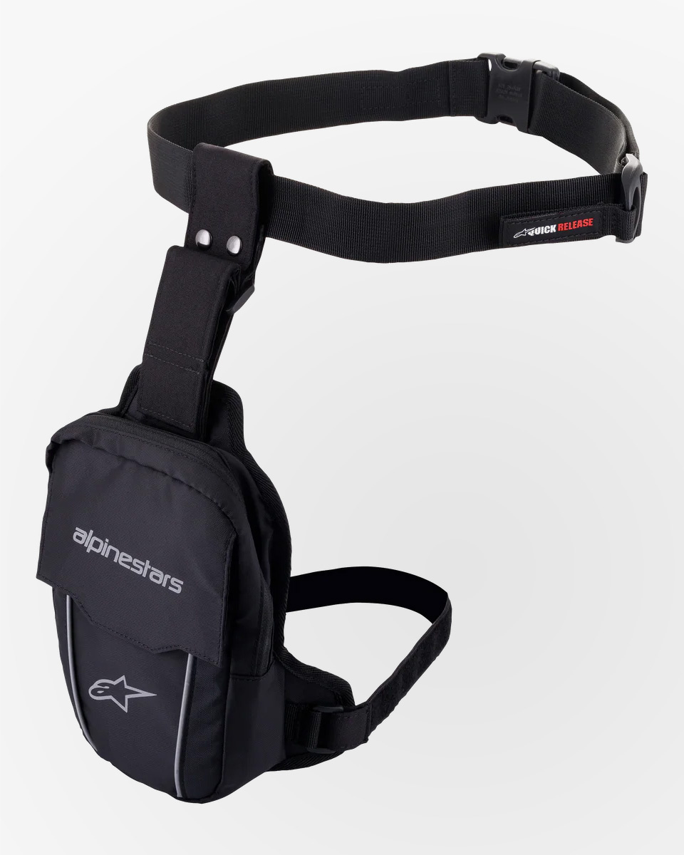 Alpinestars Access Thigh Bag Black/Black 1100 - Worldwide Shipping!