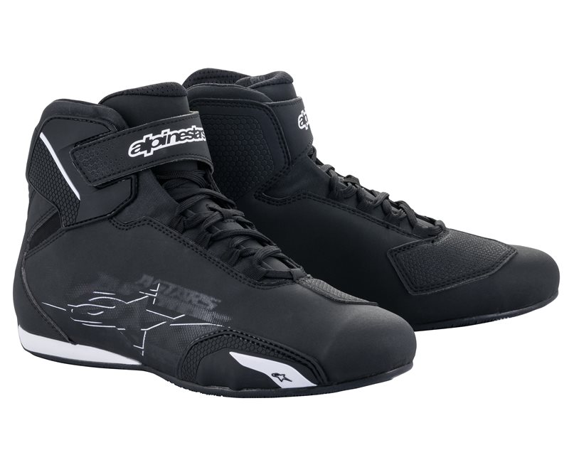 Alpinestars Sektor Shoes Black/White 12 - Worldwide Shipping!