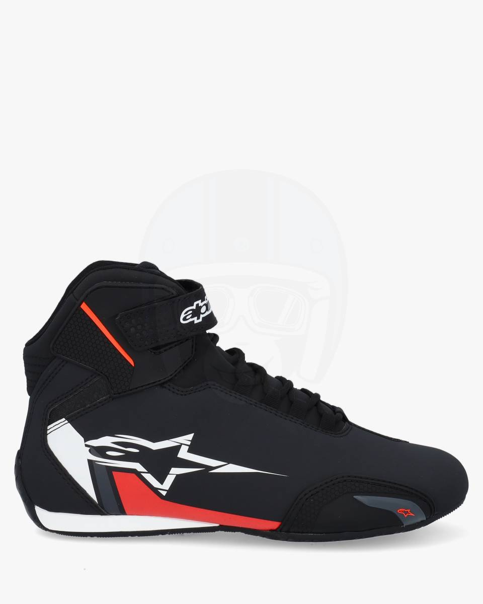 Alpinestars Sektor Shoes Red Fluo 1231 - Worldwide Shipping!