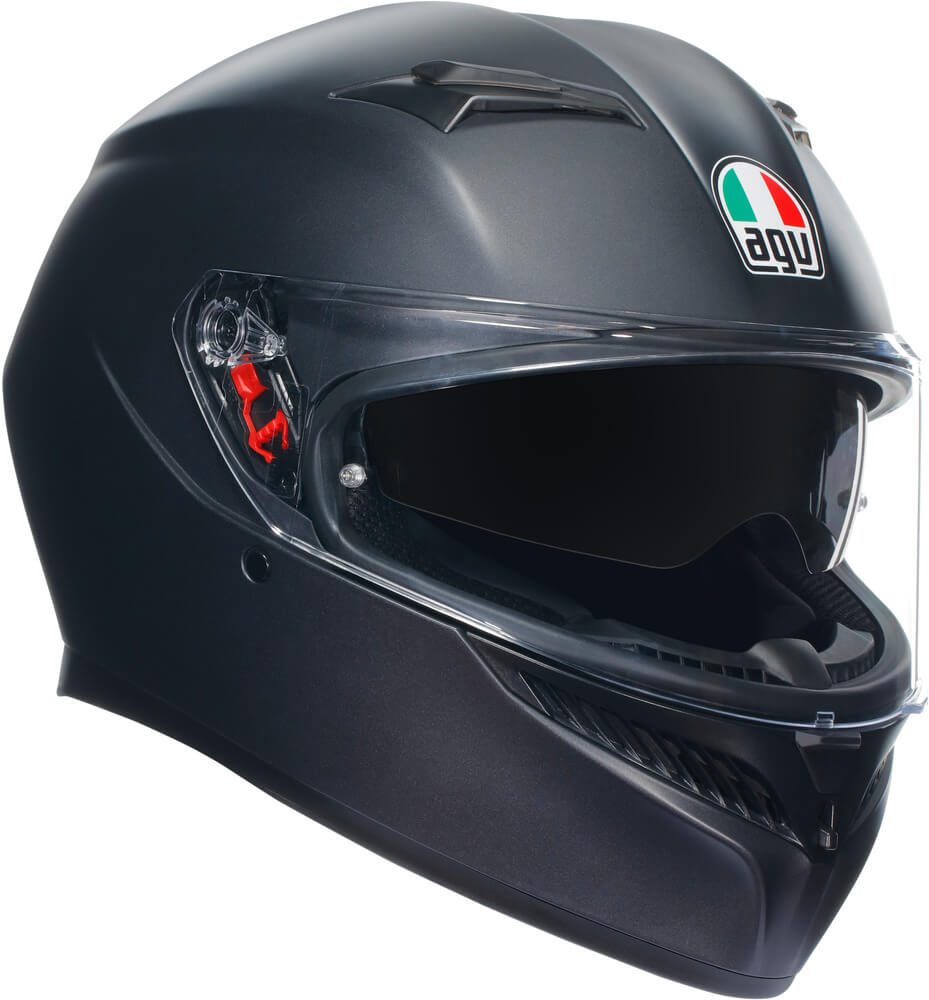 agv k3 2023 Helmet - Matte Black With ECE22.06 homologation AGV K3 2023 Mono Seta