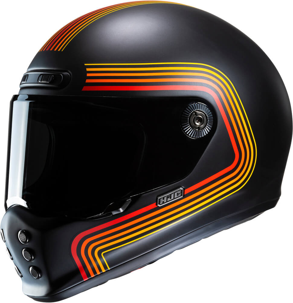 HJC V10 Foni Black/Red - Worldwide Shipping!