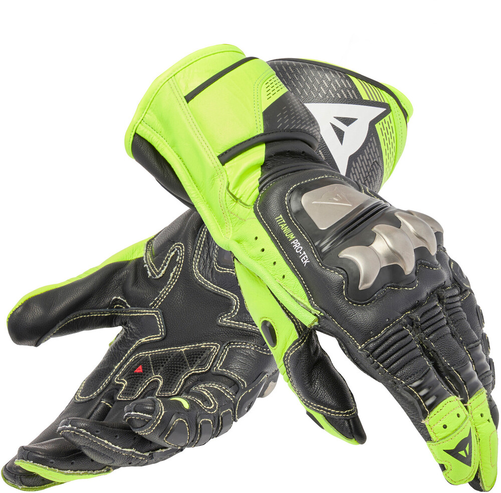 Dainese Full Metal 7 Gloves Black/Yellow-Fluo 620 - Worldwide