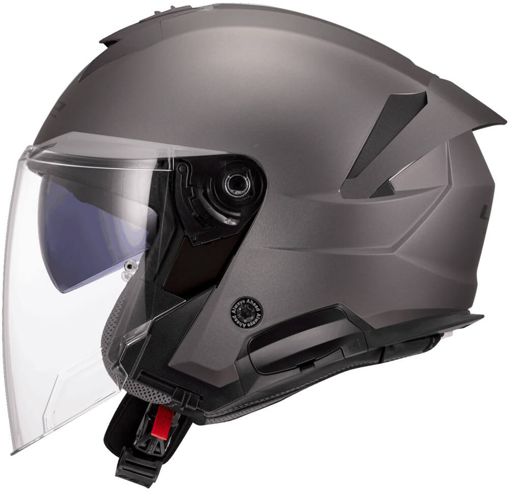 ls2 gray helmet Helmets Full Face Citation II (Gloss Battleship - X-Small) lightweight shell made from HPFC with a long oval shell shape for added aerodynamics and a helmet weight of 1385+50 GR LS2 - Helmet FF811 Vector
