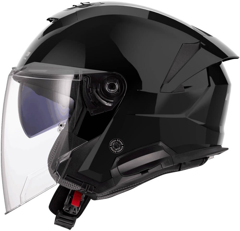 LS2 OF618 Verso II Solid Gloss Black - Worldwide Shipping!