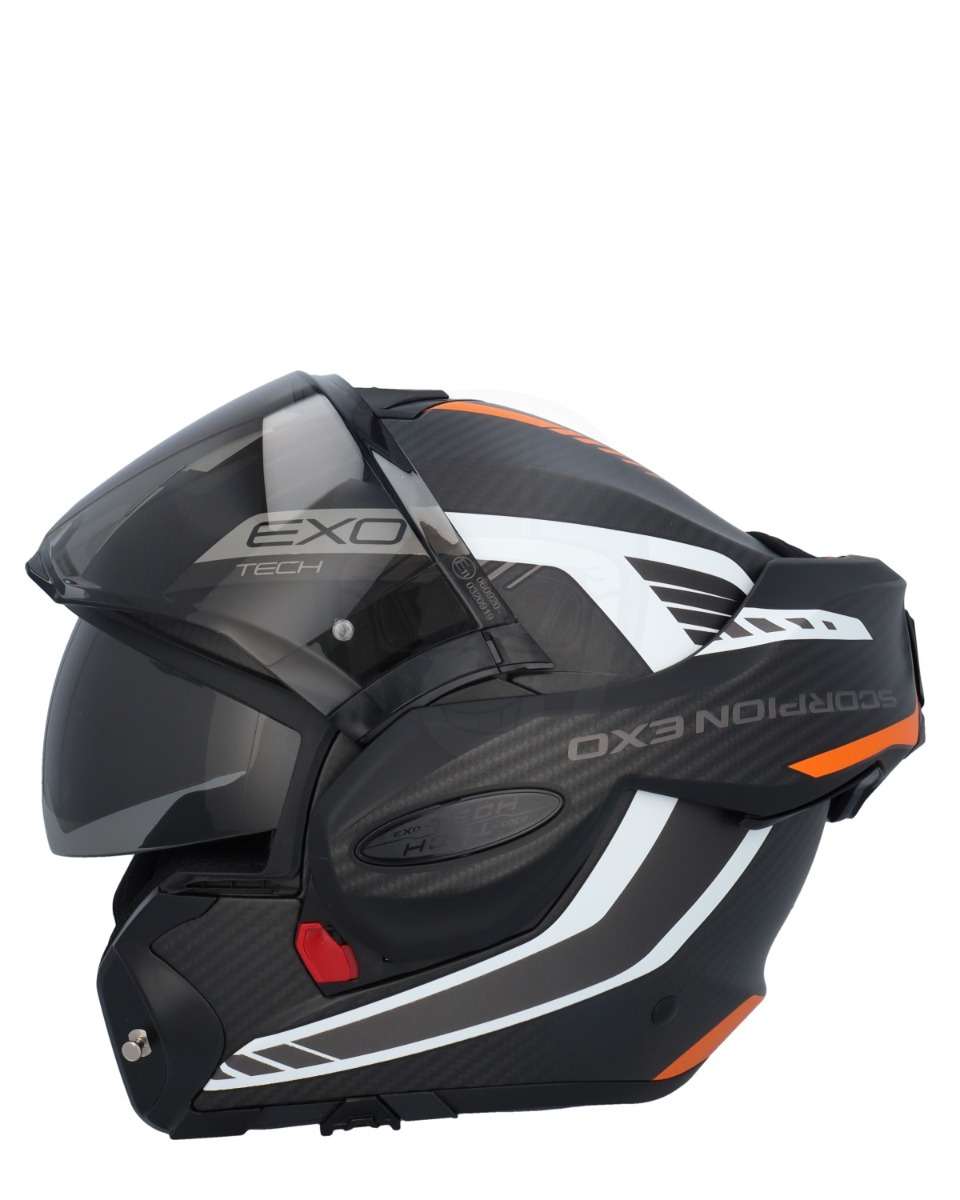 Scorpion EXO-Tech EVO Carbon Cosy Matt Black/Orange - Worldwide