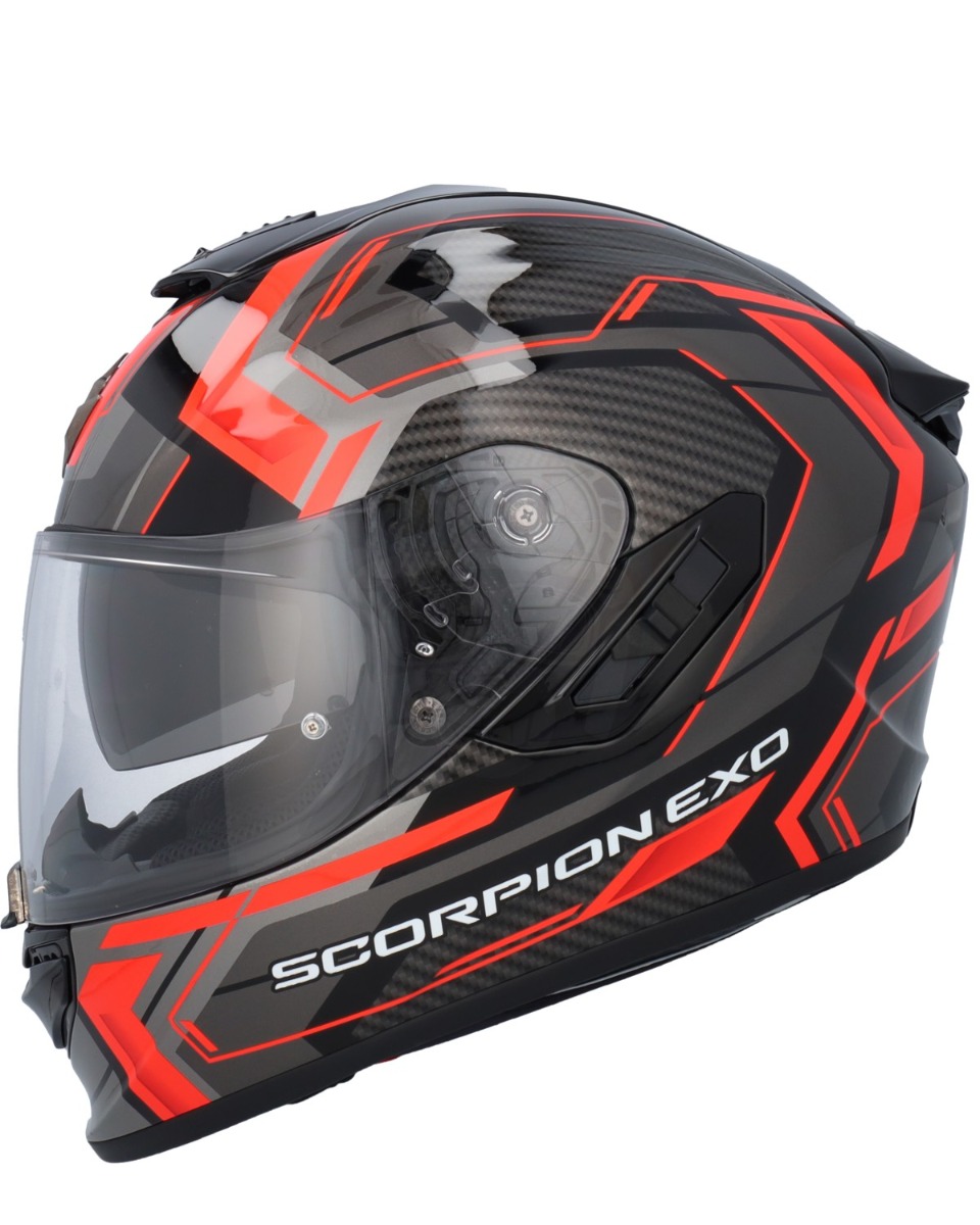 Scorpion EXO-1400 EVO 2 AIR Linart Black/Red - Worldwide Shipping!