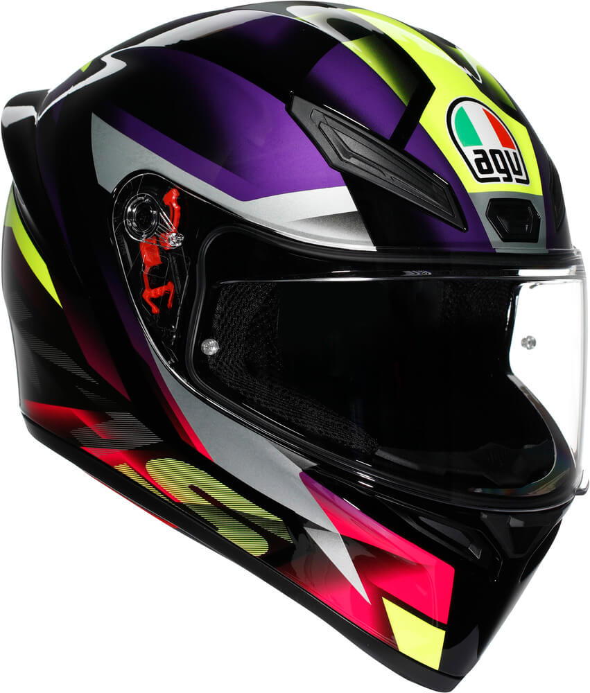 AGV K1 S Fastlap Black/Purple/Pink - Worldwide Shipping!