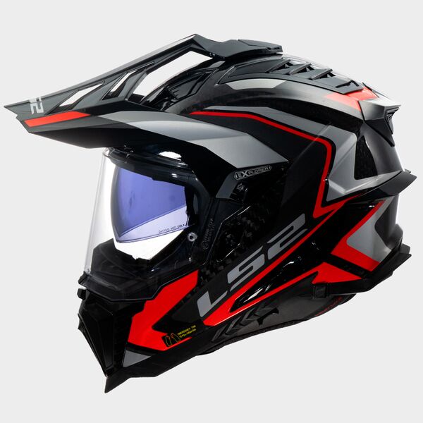 LS2 MX701 Explorer Carbon Frontier II Red - Worldwide Shipping!