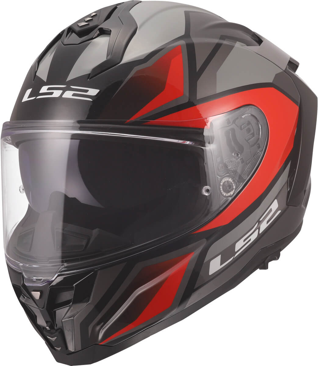 LS2 FF817 Challenger II Viper Grey Red - Worldwide Shipping!