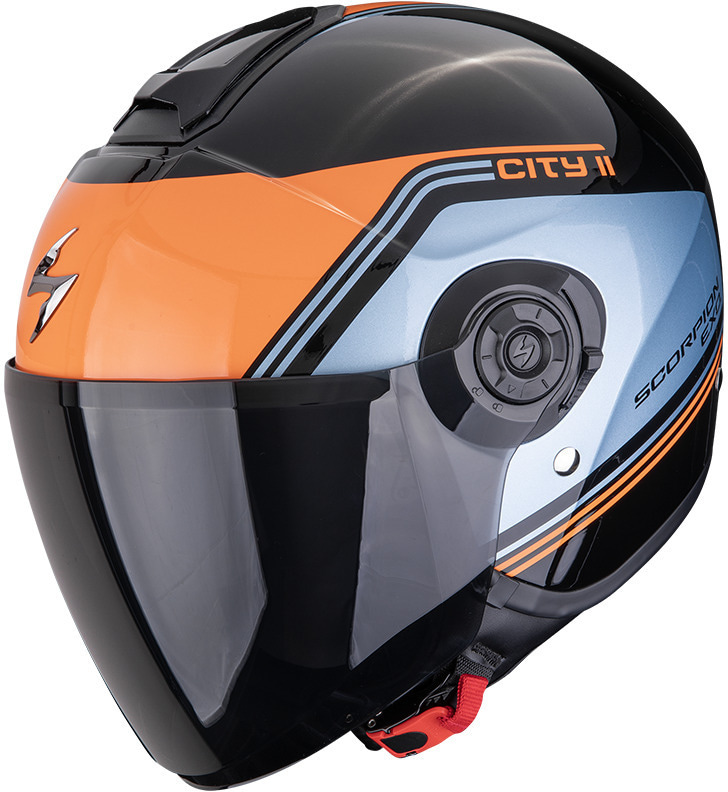 Scorpion EXO-CITY II Vita Black/Blue/Orange - Worldwide Shipping!