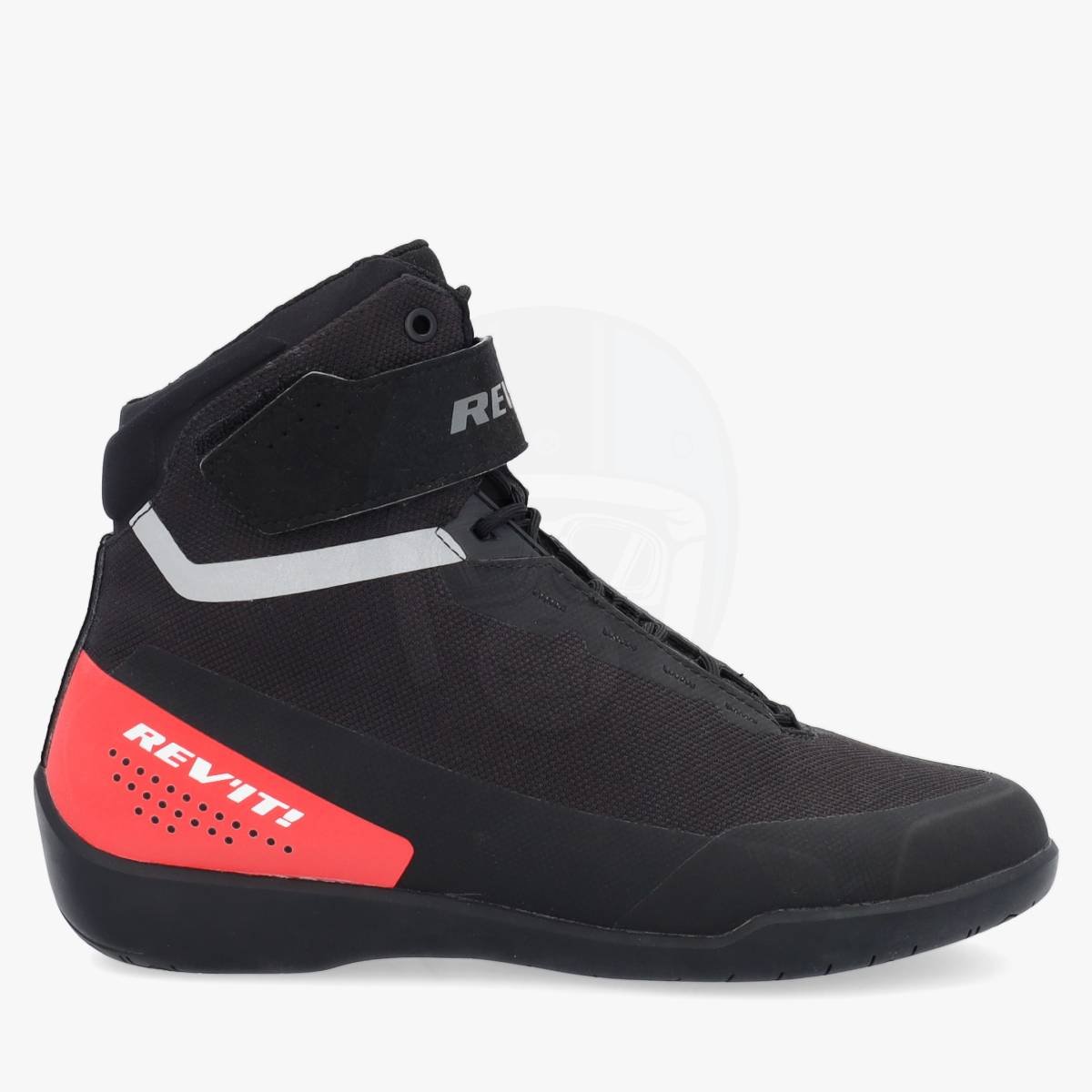 REV'IT Mission Shoes Black/Neon Red