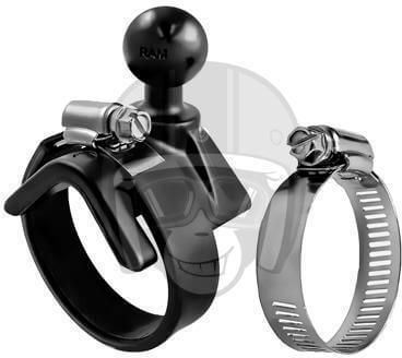 RAM Base With Ball & Straps 1/2" To 2