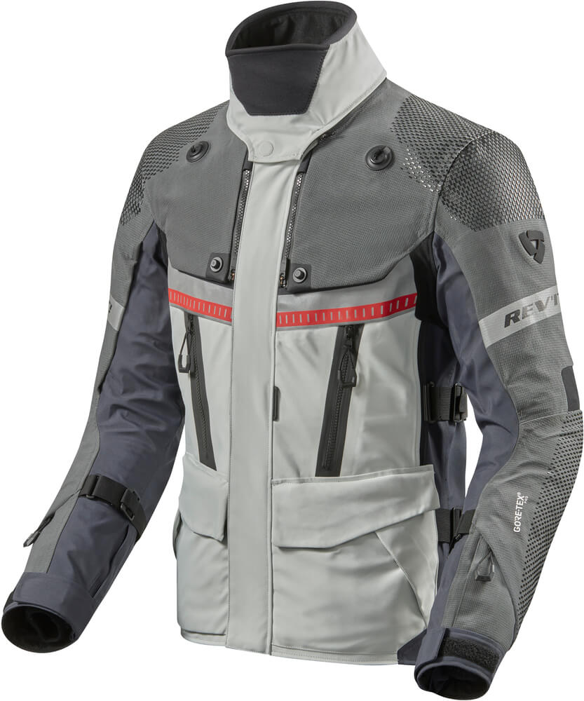 REV'IT Dominator 3 GTX Jacket Silver/Blue