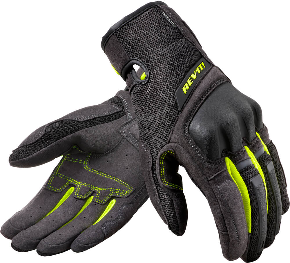 REV'IT Volcano Ladies Gloves Black/Neon Yellow