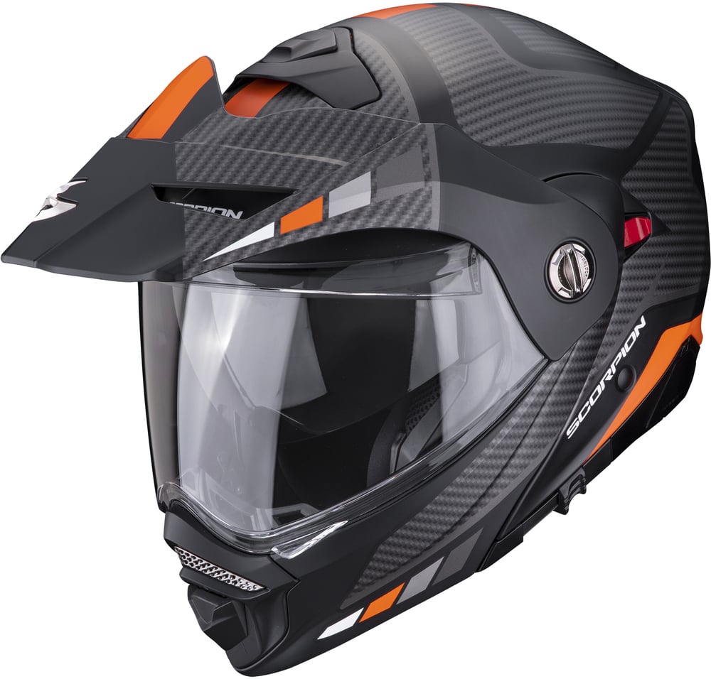 Scorpion ADX-2 Camino Matt Black/Silver/Orange