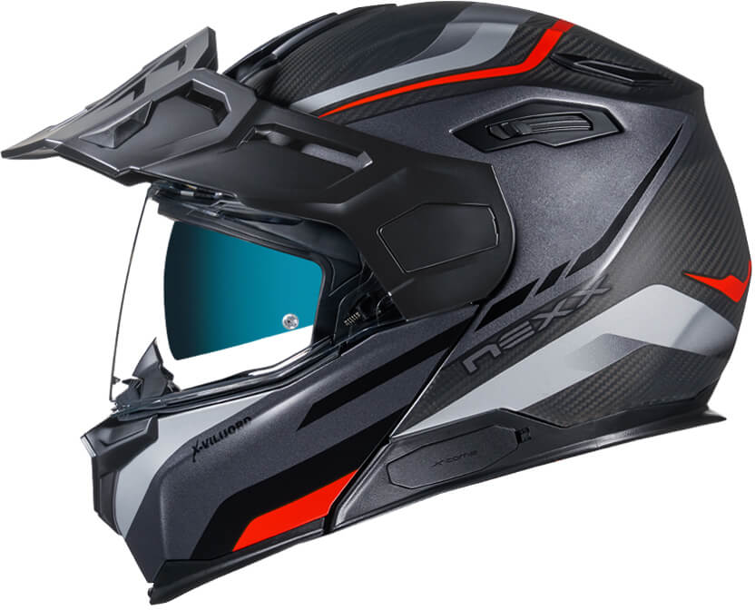 NEXX X.VILIJORD Hiker Grey/Red Matt