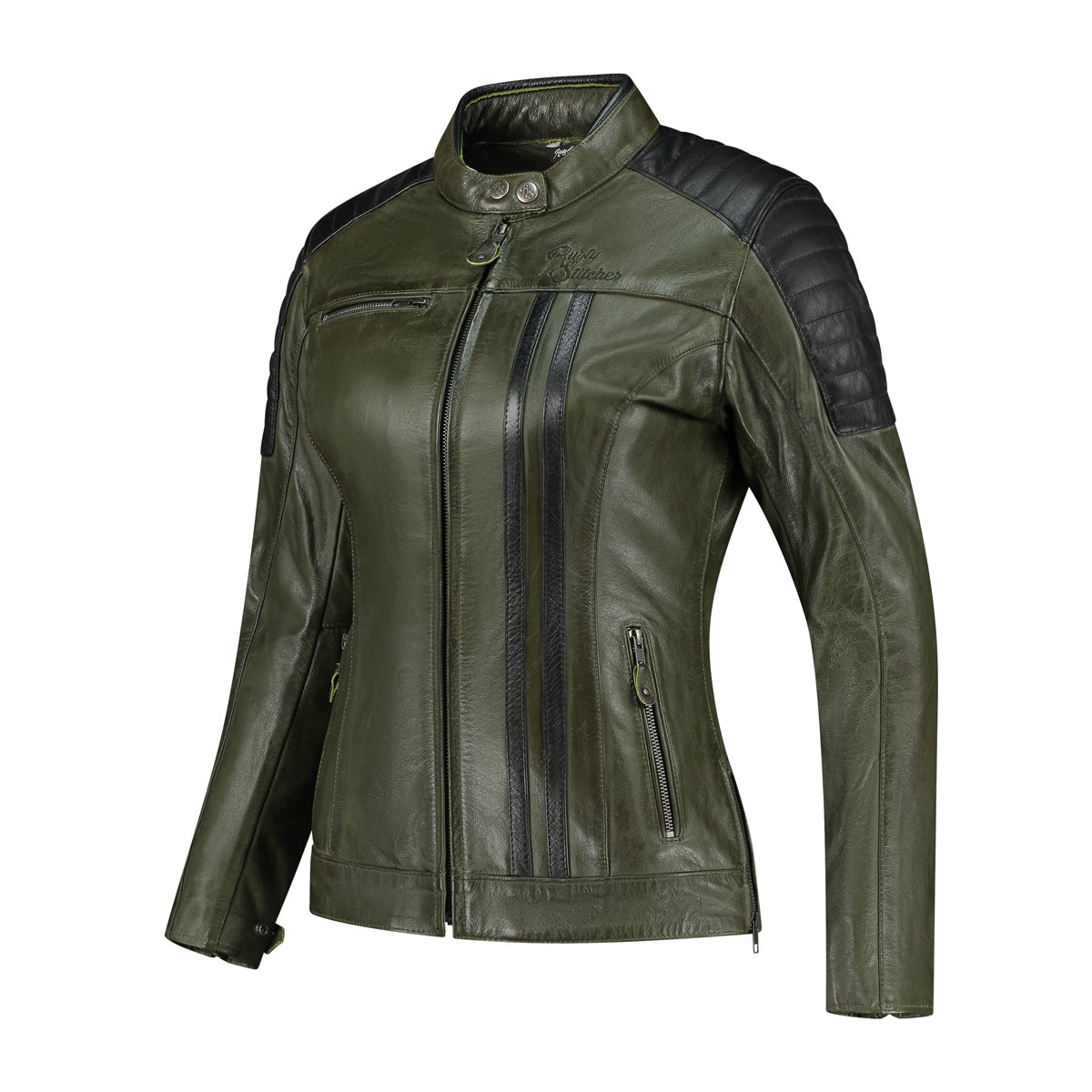 Rusty Stitches Alice Ladies Jacket Green/Black