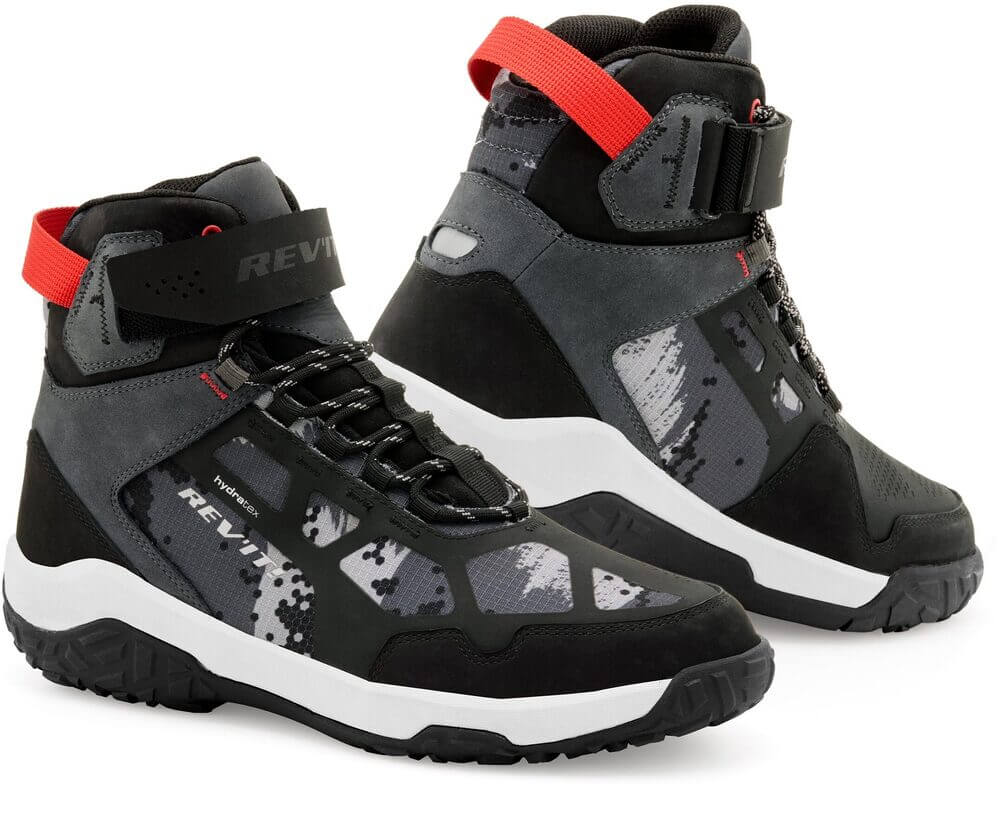 REV'IT Descent H2O Shoes Black/Red