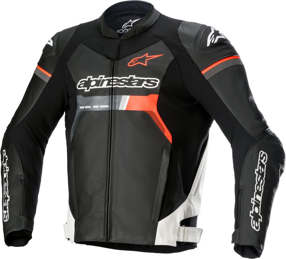 Alpinestars GP Force Leather Jacket Red Fluo 1231
