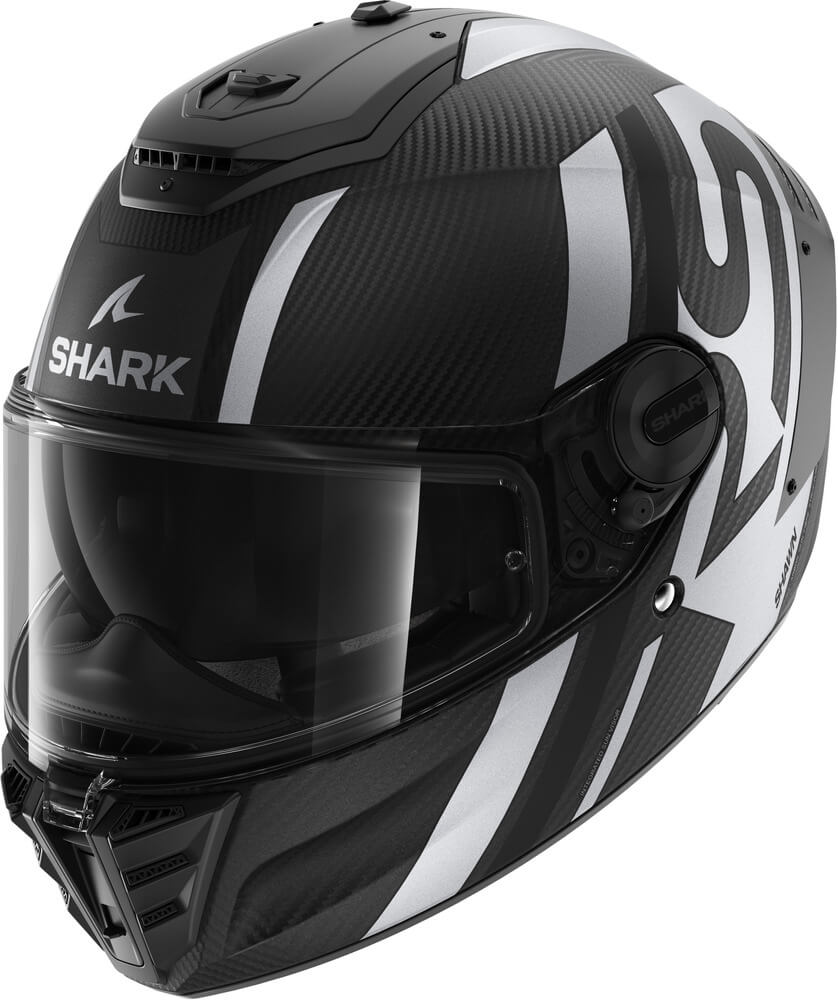 Shark Spartan RS Carbon Shawn Mat Black/Silver DKS
