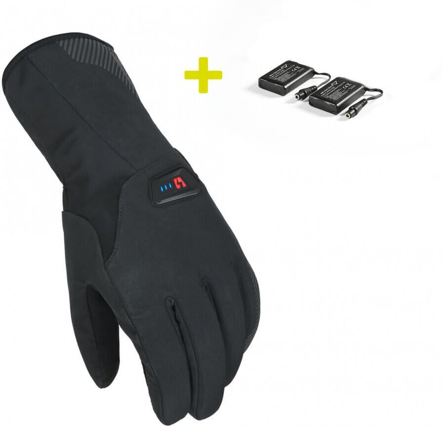 Macna Spark Heated Gloves Black + Accu Kit