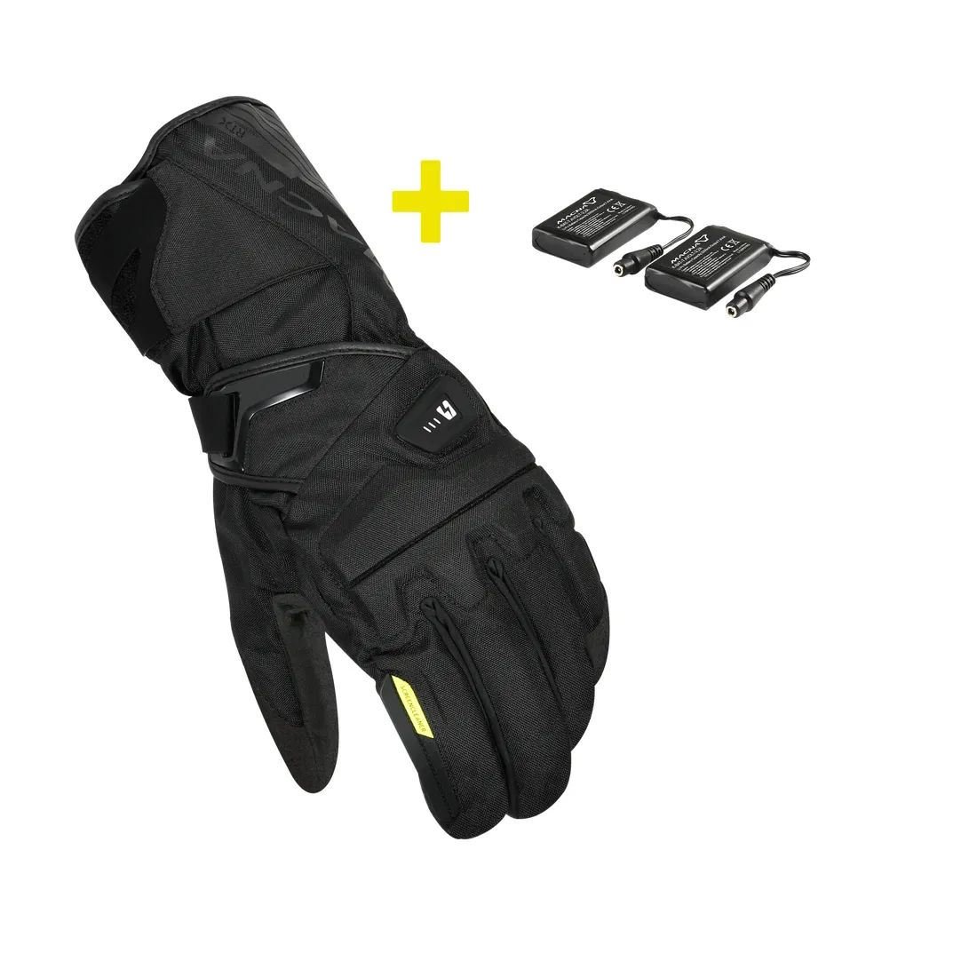 Macna Foton 2.0 RTX Heated Gloves Black + Accu Kit