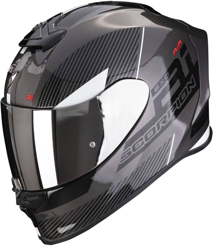 Scorpion EXO-R1 EVO AIR Final Dark Silver/Black/White