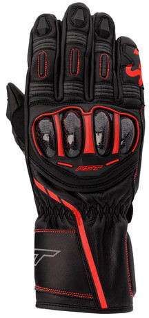 RST S1 CE Gloves Black/Neon Red