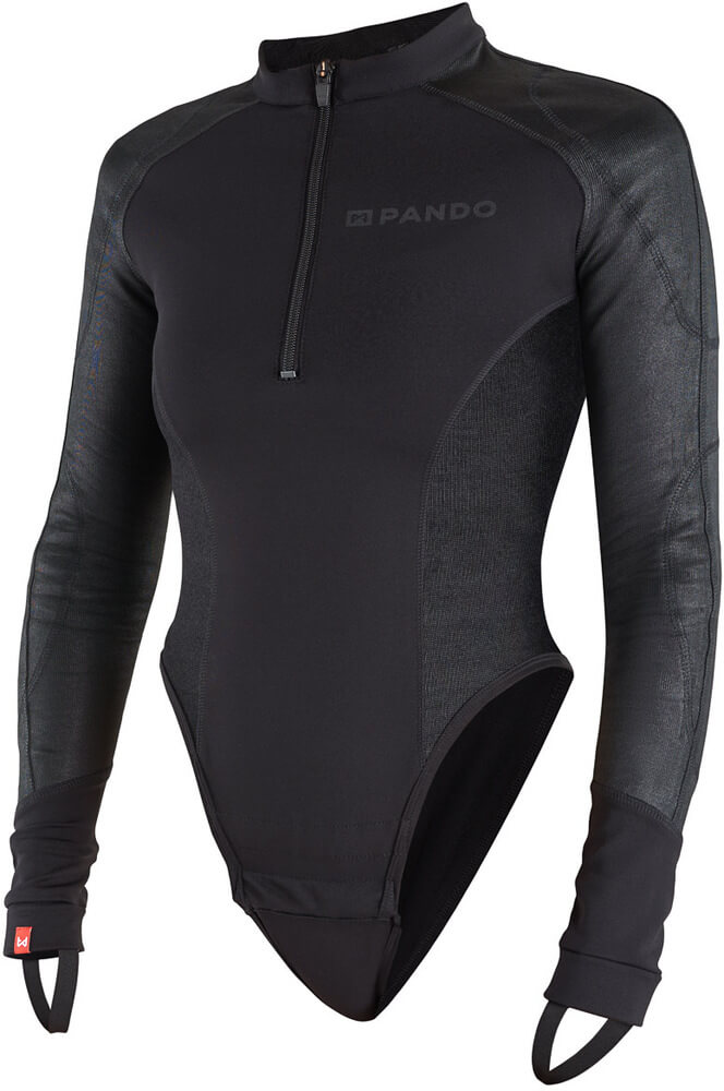 Pando Moto Shell Women Armored Motorcycle Baselayer / Body Black