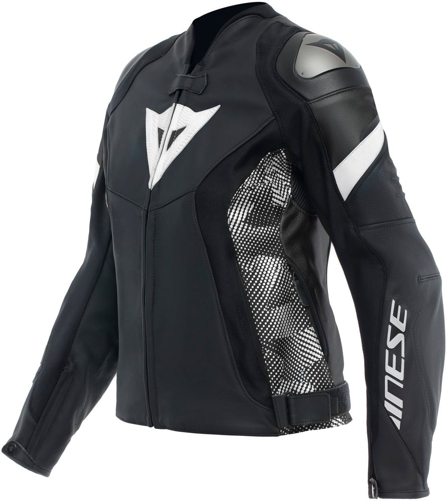 Dainese Avro 5 Leather Jacket Women Black/Black/White